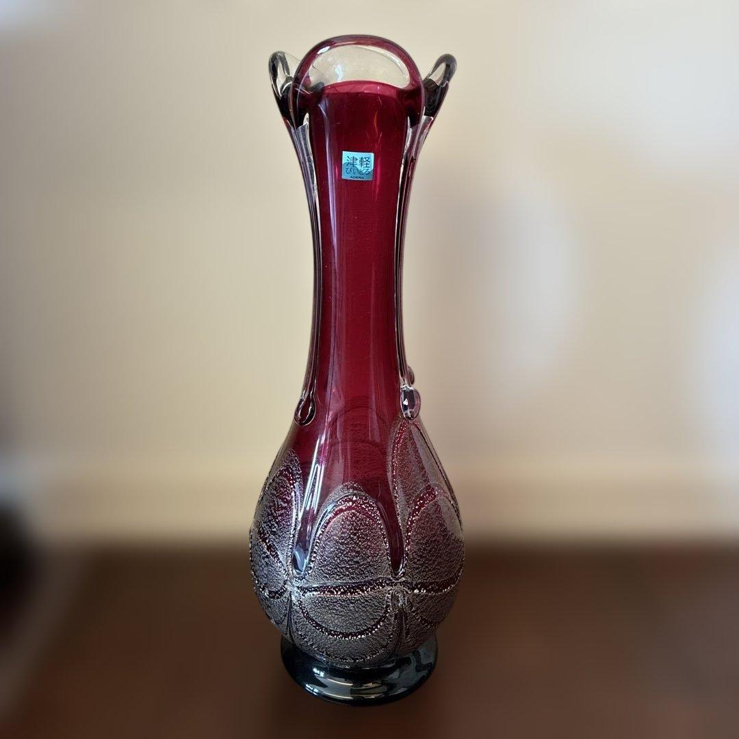 津軽びいどろ　ガラス花瓶
