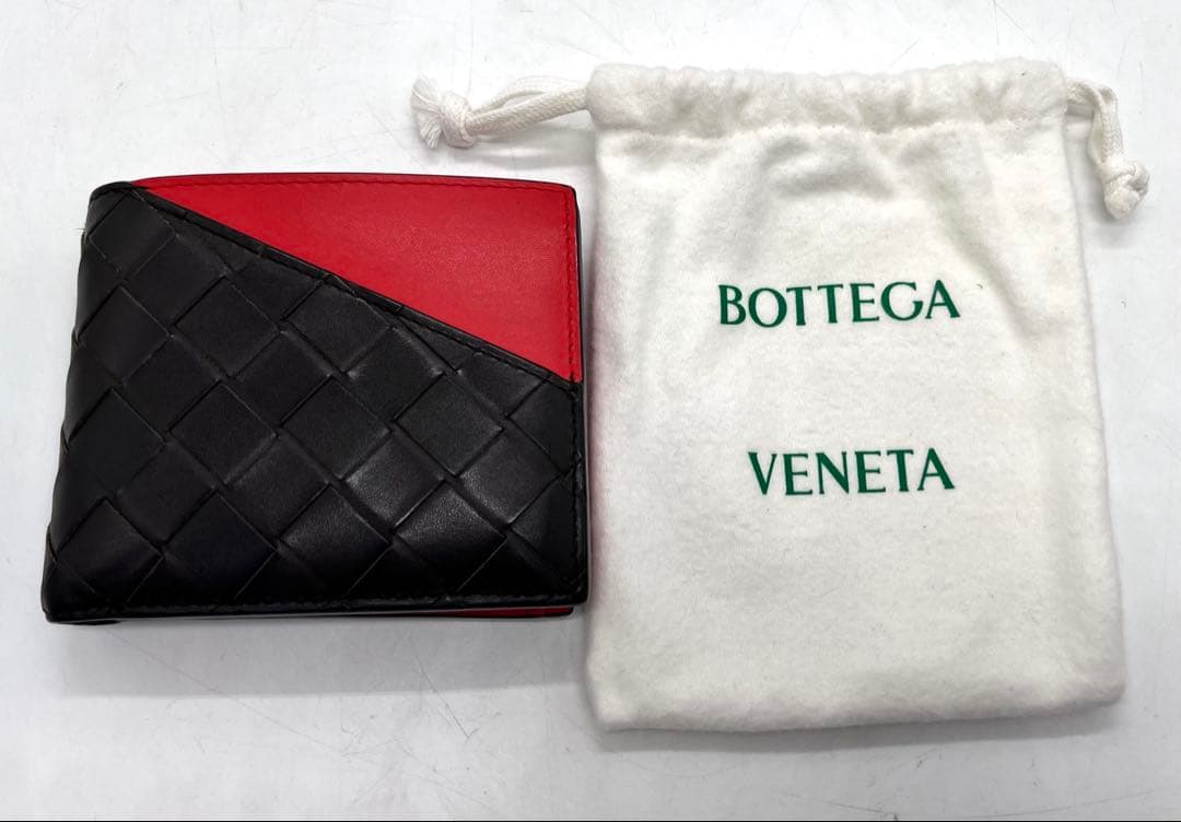 BOTTEGA VENETA ボッテガヴェネタ 2つ折り財布 イントレ ブラウン