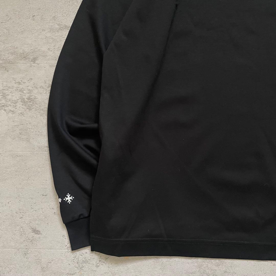極美品 TATRAS ロゴ ロンT ブラック L ミニマル モード ストリート
