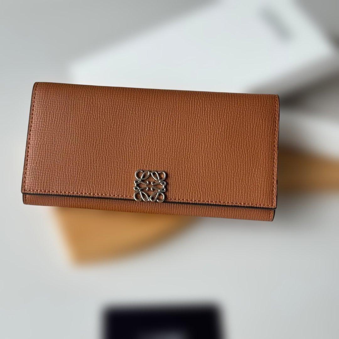 ブラウン 二つ折り財布 vertical