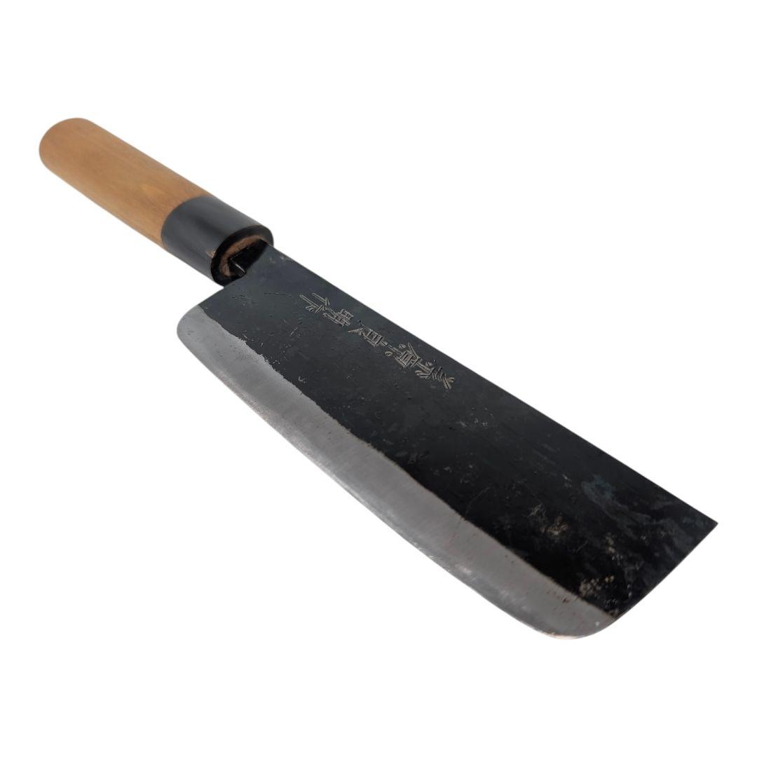 加藤清志 / 藤原良明作 黒打菜切 155mm kato Nakiri