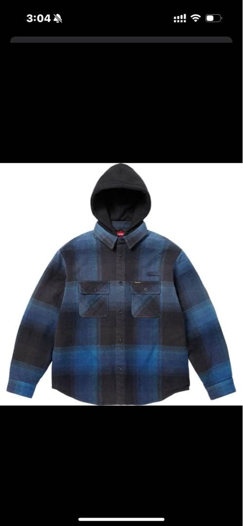 スケートボード Supreme Quilted Lined Hooded Flannel