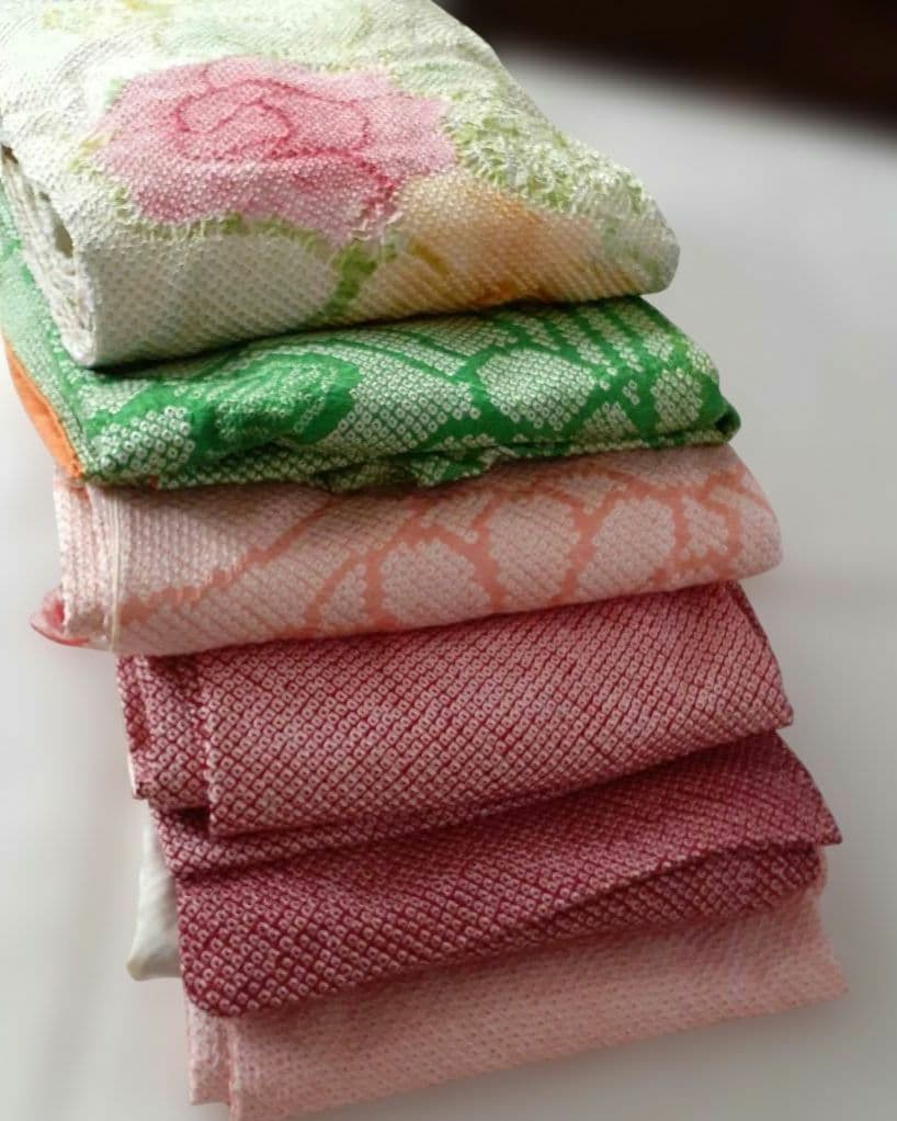 正絹総絞り和服6点