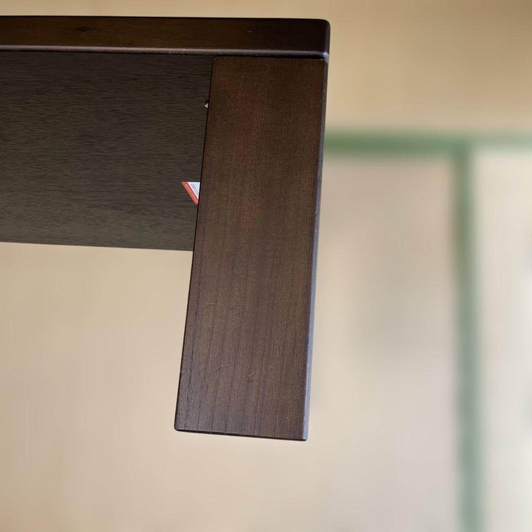 座卓 軽量 折り畳み 天板高さ調節 ウォールナット 幅120cm 日本製