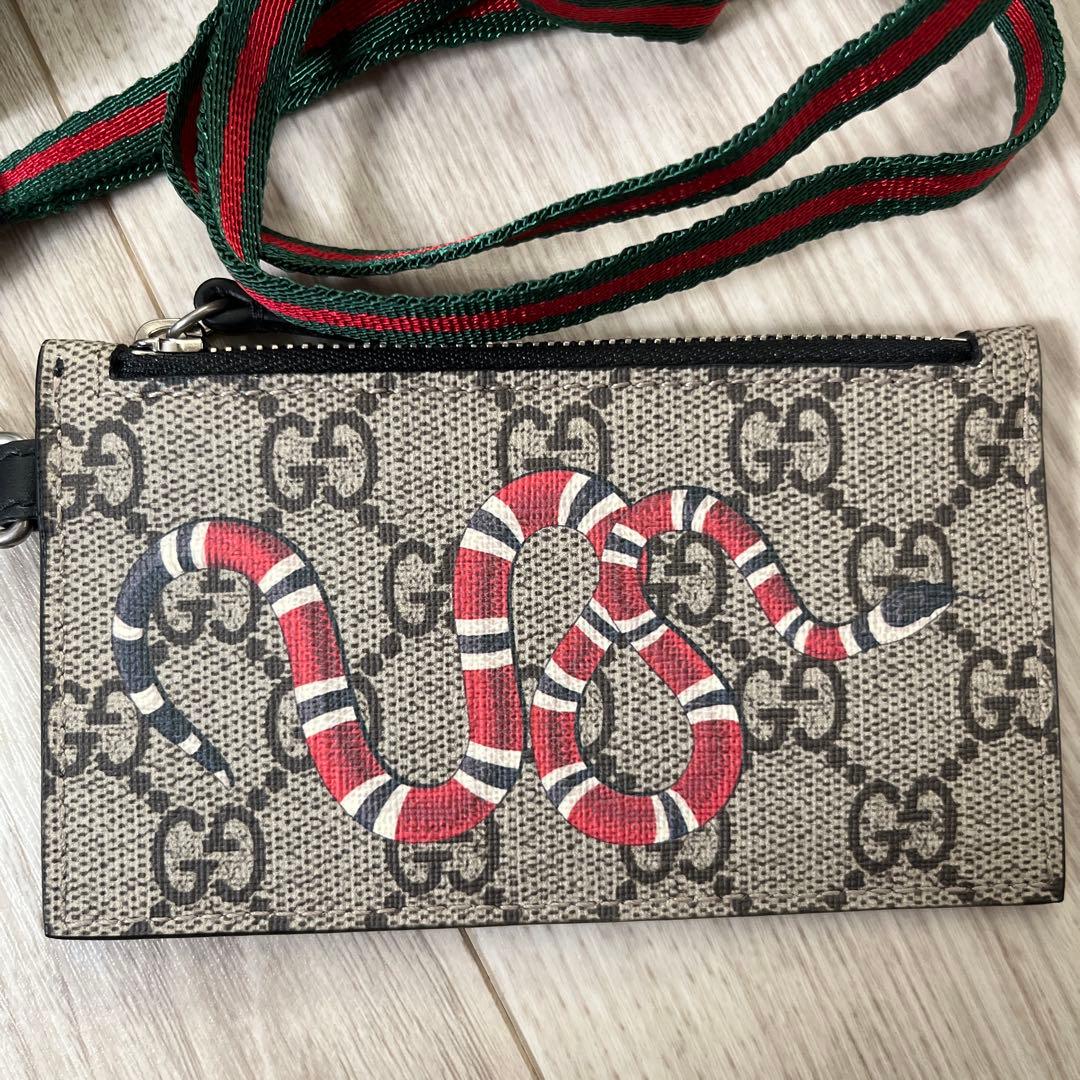 GUCCI グッチ スネーク シェリーライン カードケース