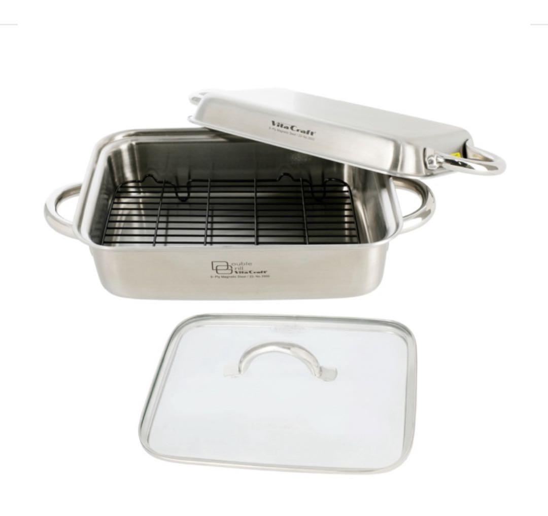 VitaCraft 新品ダブルグリル&専用ガラス蓋　セット　ビタクラフト
