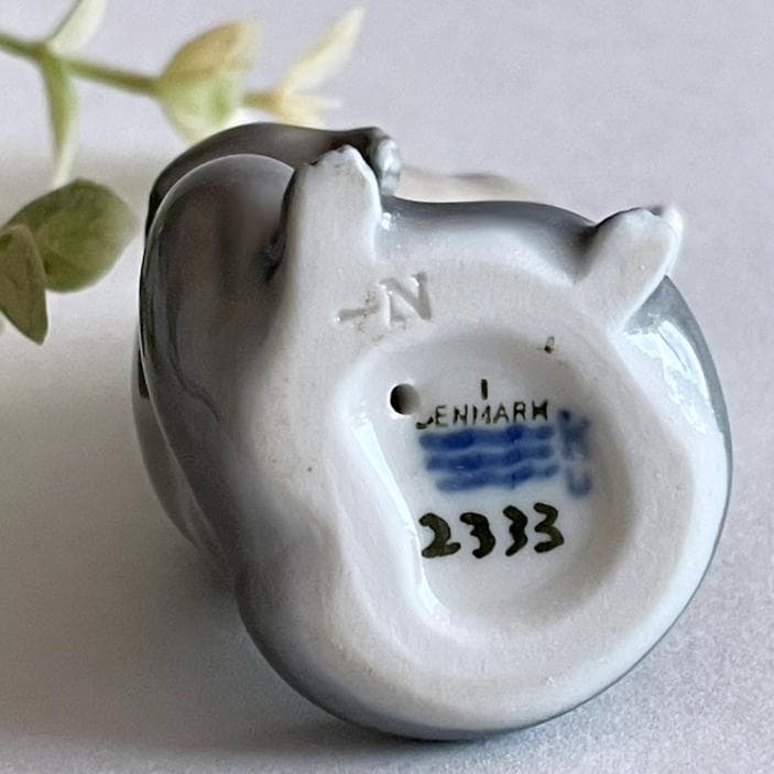 ロイヤルコペンハーゲン 川獺 魚 カワウソ フィギュリン デンマーク製