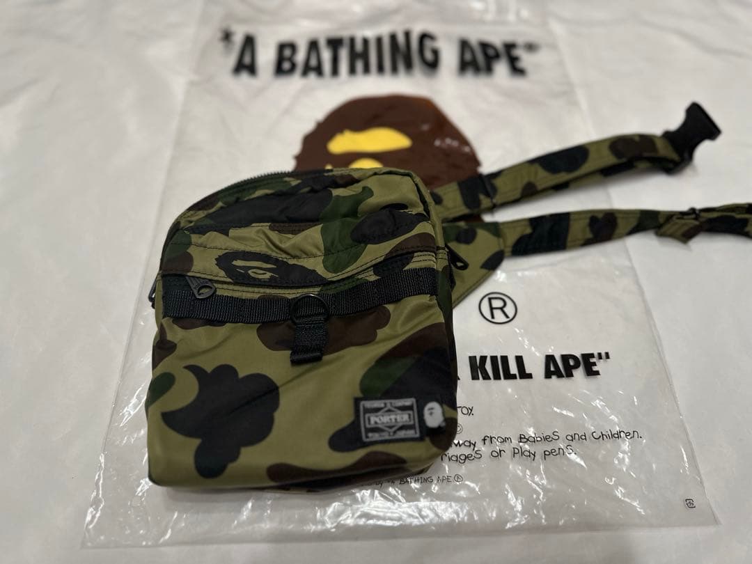[新品未使用]BAPE x PORTER アベイシングエイプ　ポーター　コラボ