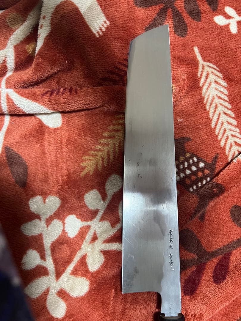 日本製 ステンレス鋼 平刃包丁 約30cm ハモ包丁