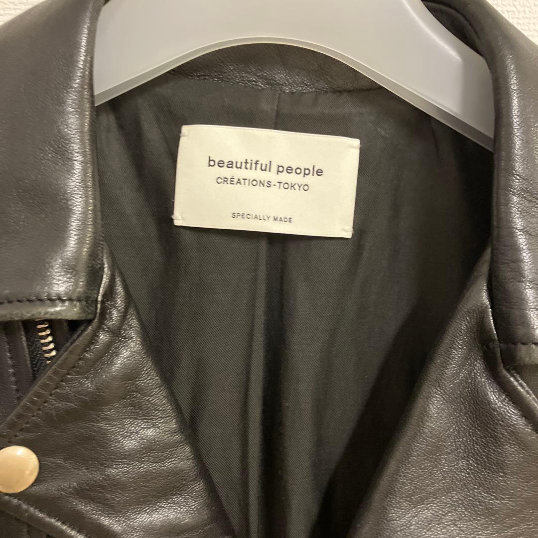 beautiful people レザージャケット サイズ150