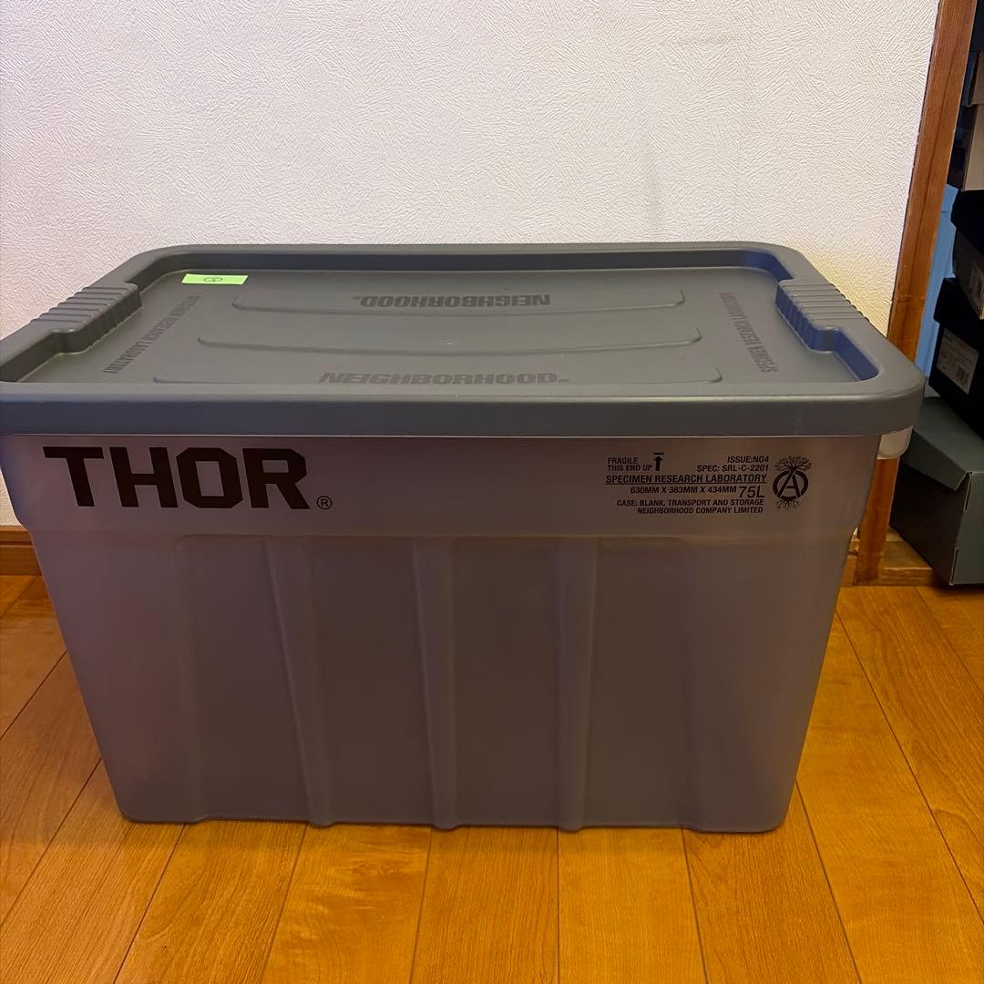 THOR NEIGHBORHOOD SRL収納ボックス 大きめ グレー　5