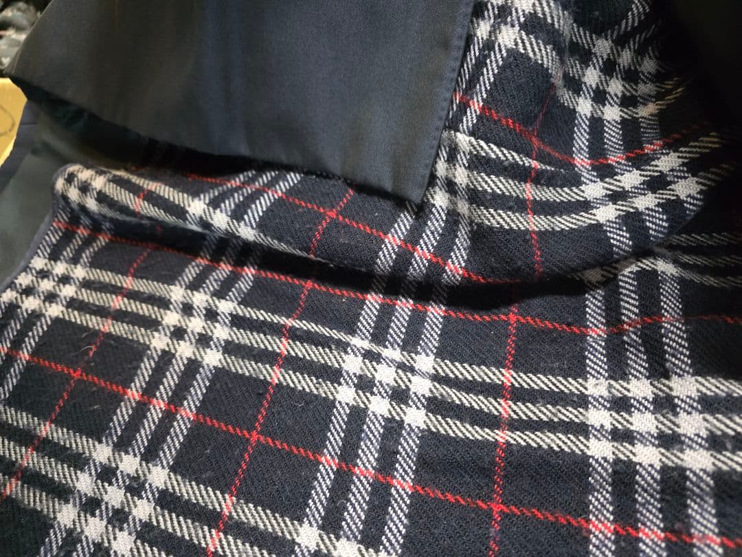 バーバリー ネイビー ステンカラーコート　美品　y57