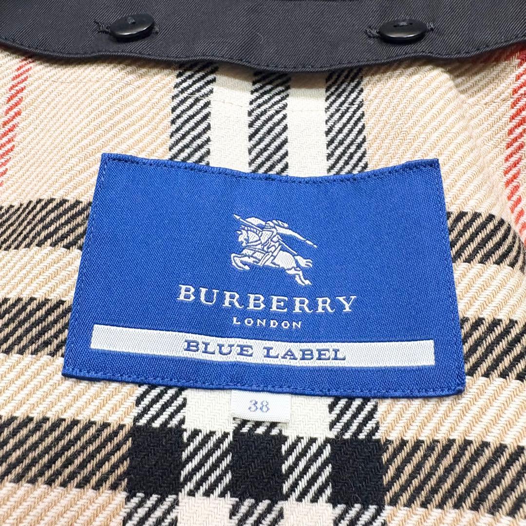 ✨高級感✨バーバリー　ライナー付き　トレンチコート　ノバチェック　ブラック　38