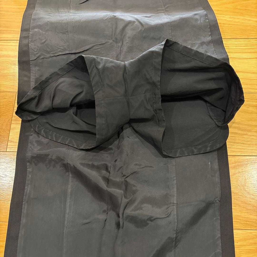 サカイ Sacai コーティングウール スリット パテント スカート ブラック