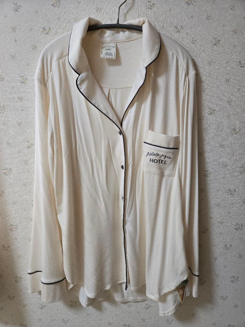 新品タグ付き ジェラートピケ シアバターモダールシャツ&ロングパンツ