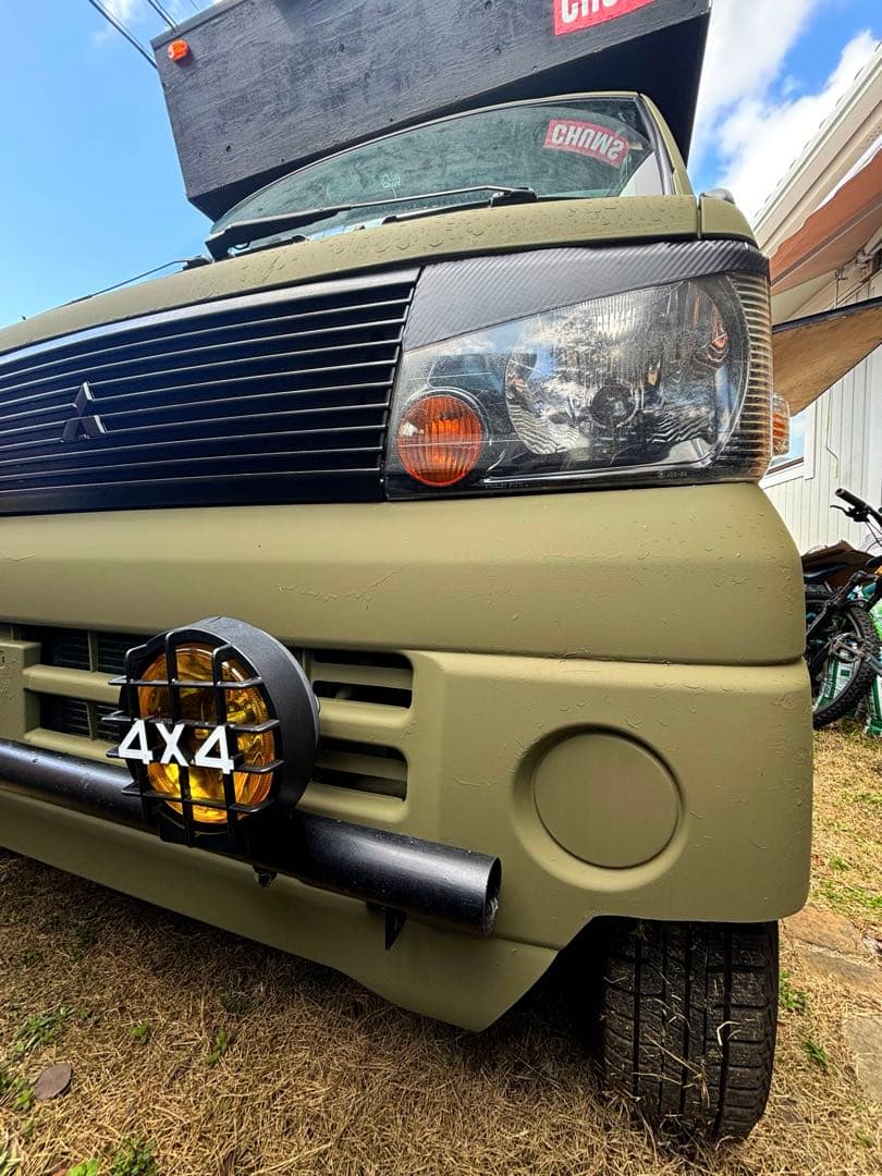 エンジンリフレッシュ済トラキャン5速マニュアル4WD移動販売車キッチンカー軽トラ