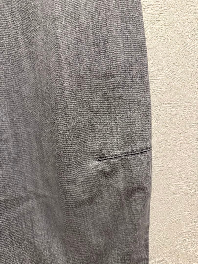 drawer グレー デニムワイドパンツ ハイウエスト