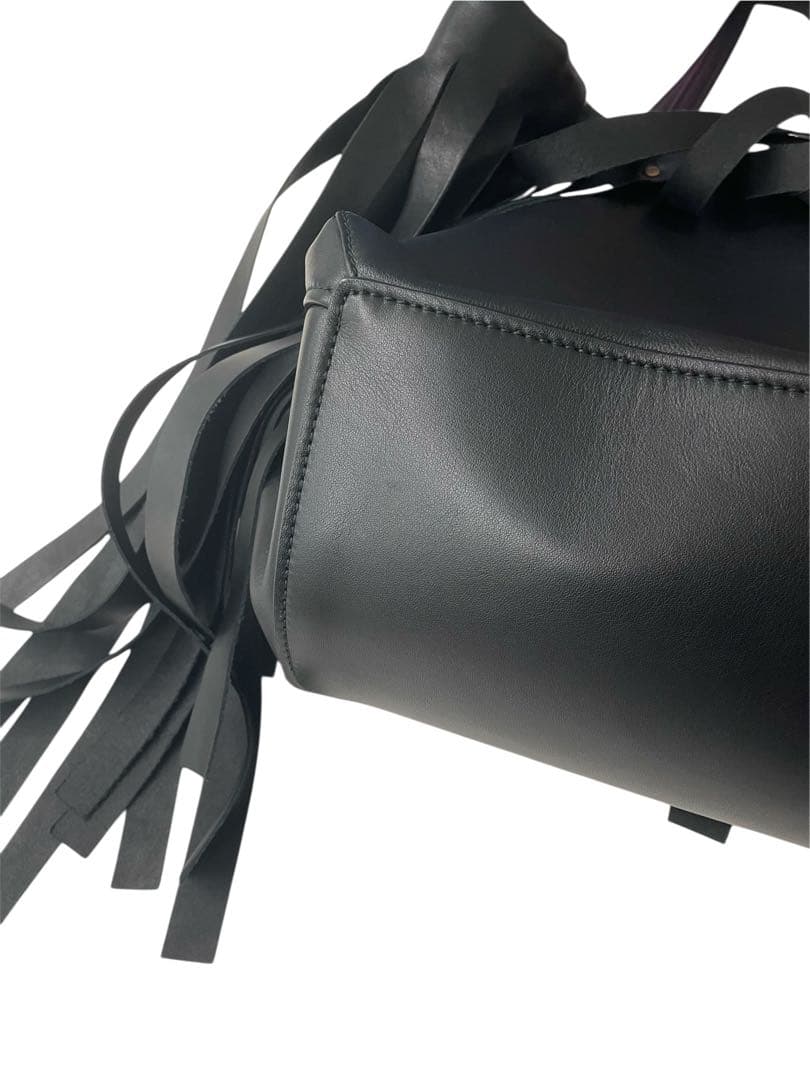 BALENCIAGA フリンジ レザー ランドリーカバ トートバッグ