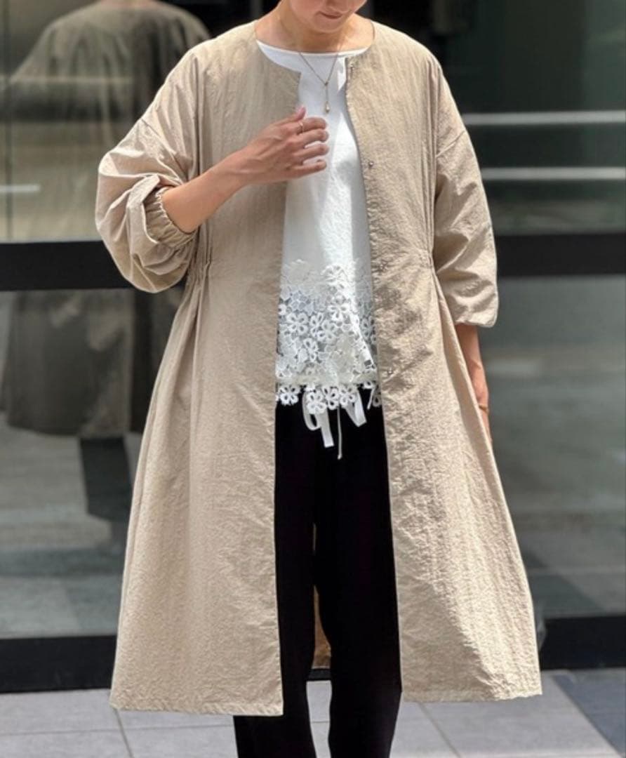 【新品】BEARDSLEYバルーン袖フレアーコート