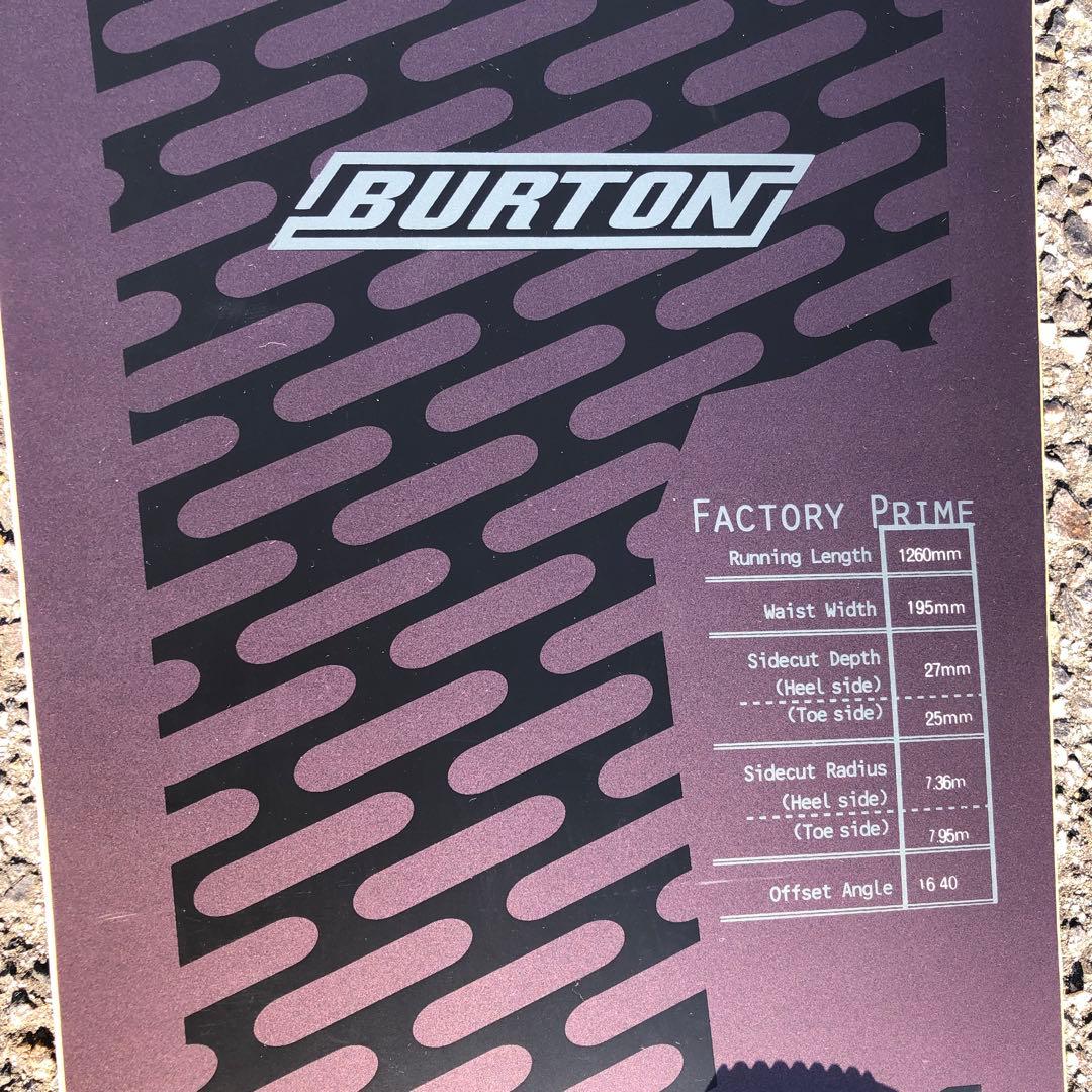 【中古】Burton Factoryprime151cm アルペンボード