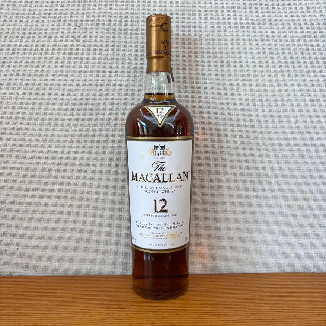 The Macallan 12年 シングルモルトウイスキー 700ml 旧ボトル