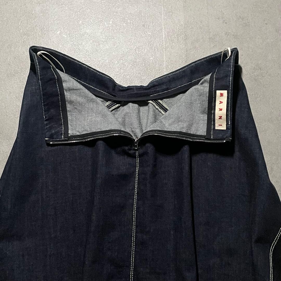 美品　マルニ　デニム　スカート　イタリア製 アシンメトリー　大きいサイズ　3XL