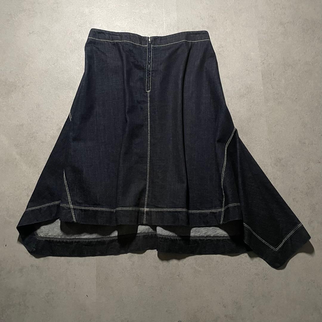 美品　マルニ　デニム　スカート　イタリア製 アシンメトリー　大きいサイズ　3XL