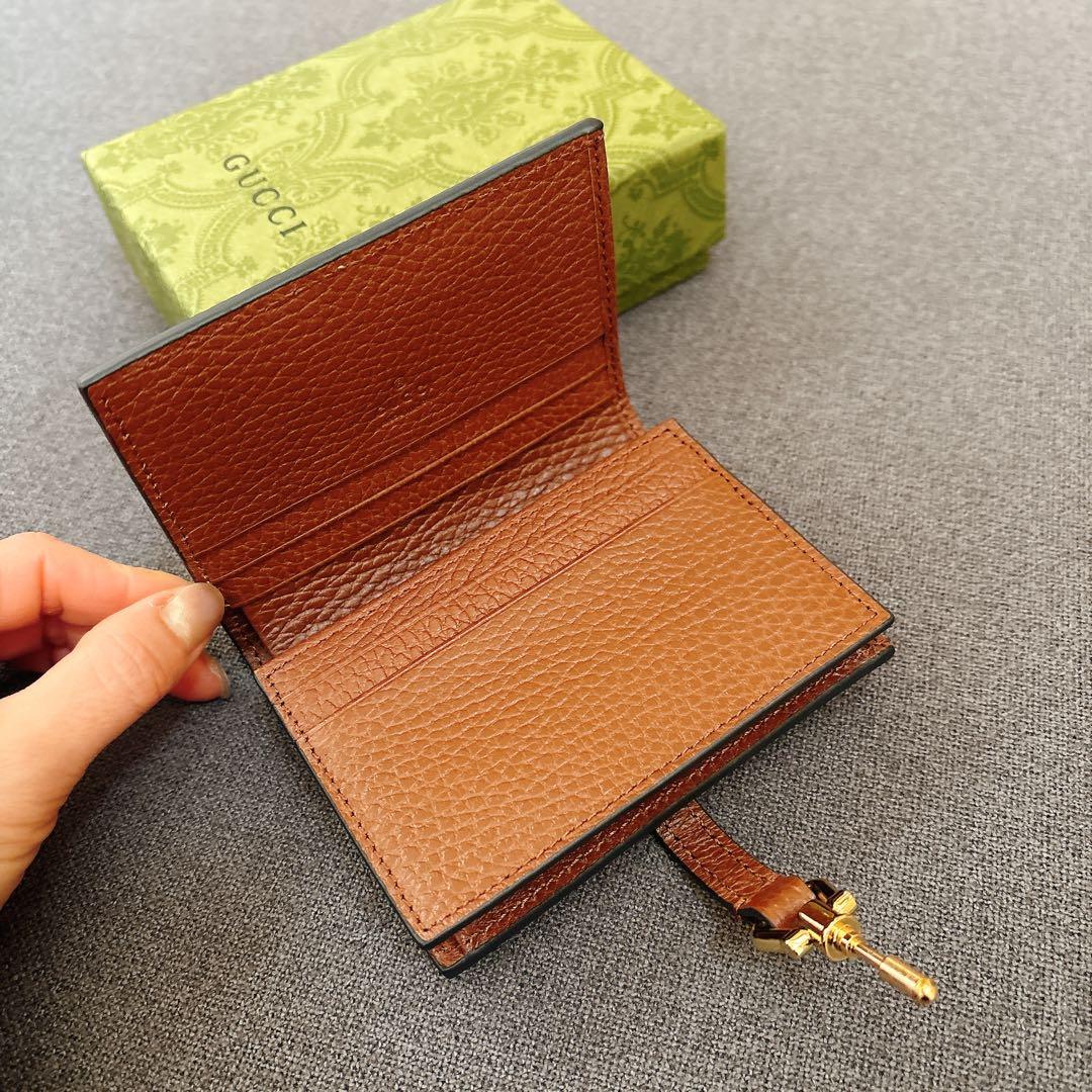 GUCCI グッチ GGデニムジャッキー 1961 ミニウォレット 二つ折り財布