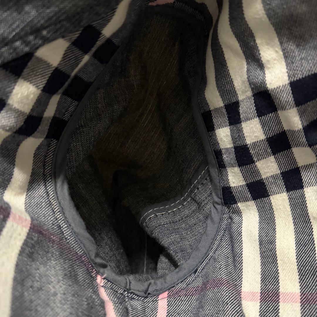 希少 BURBERRY BLUE LABEL デニム トレンチコート チェック