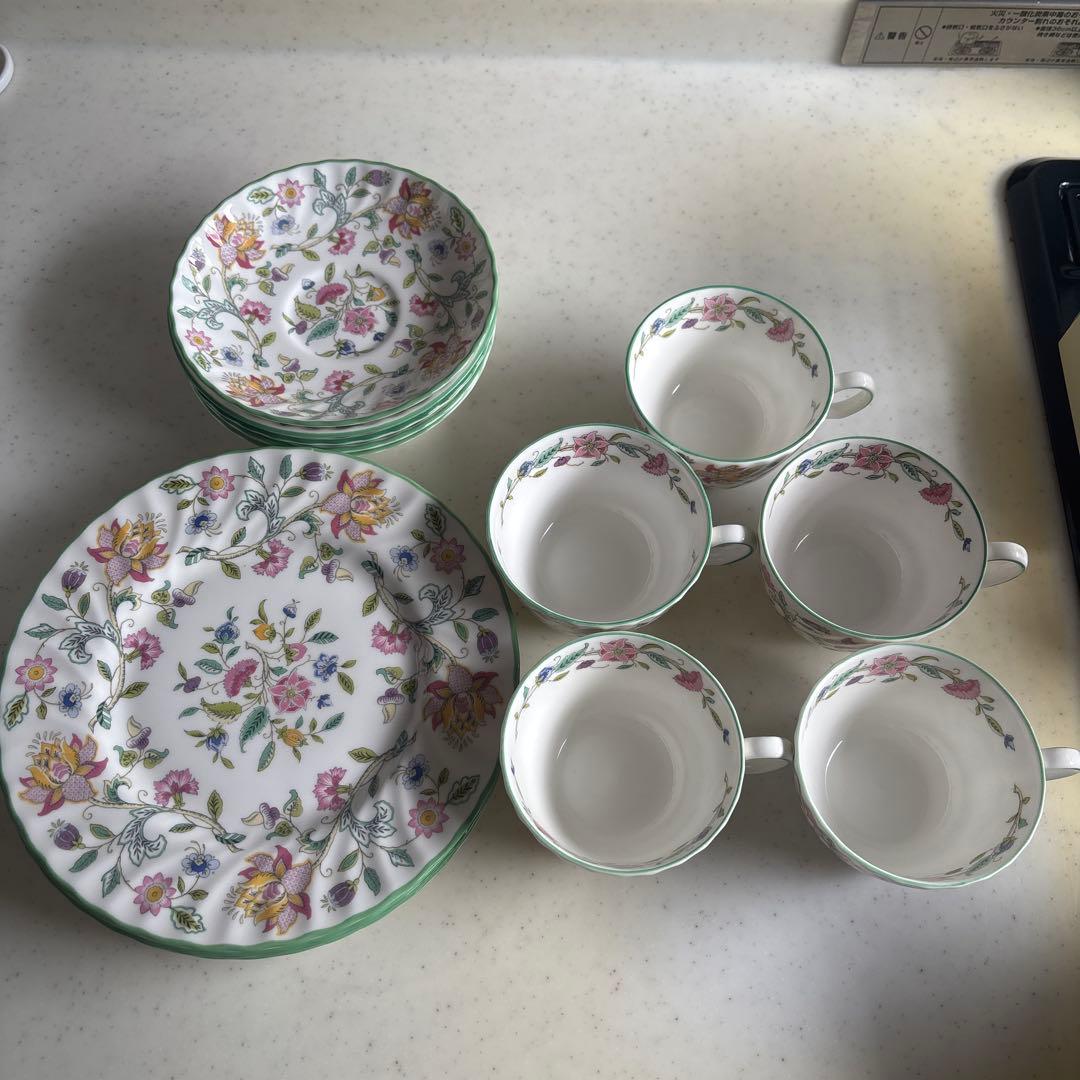 MINTON 5セット カップ&ソーサー 中皿