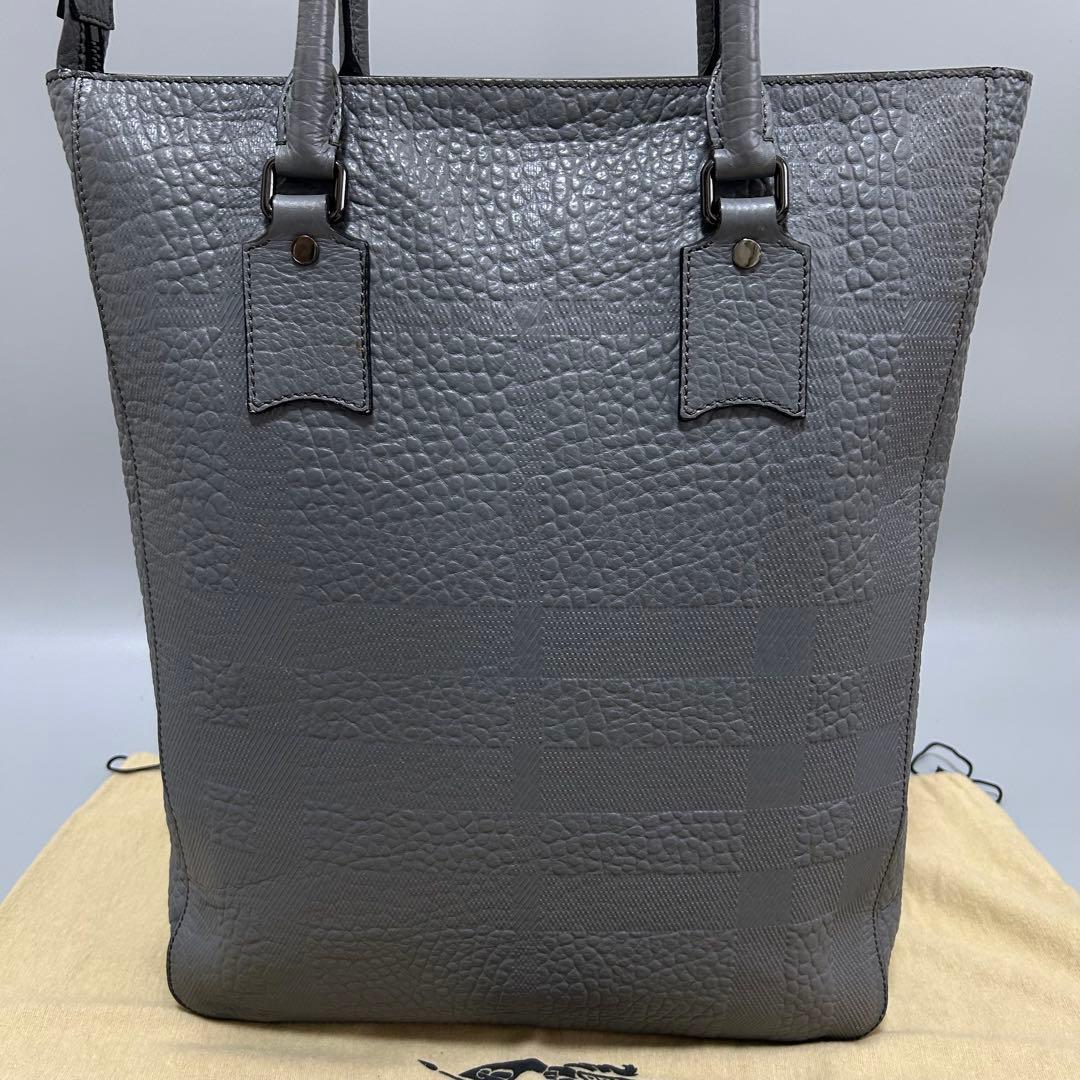 BURBERRY バーバリー トートバッグ エンボス チェック グレイン