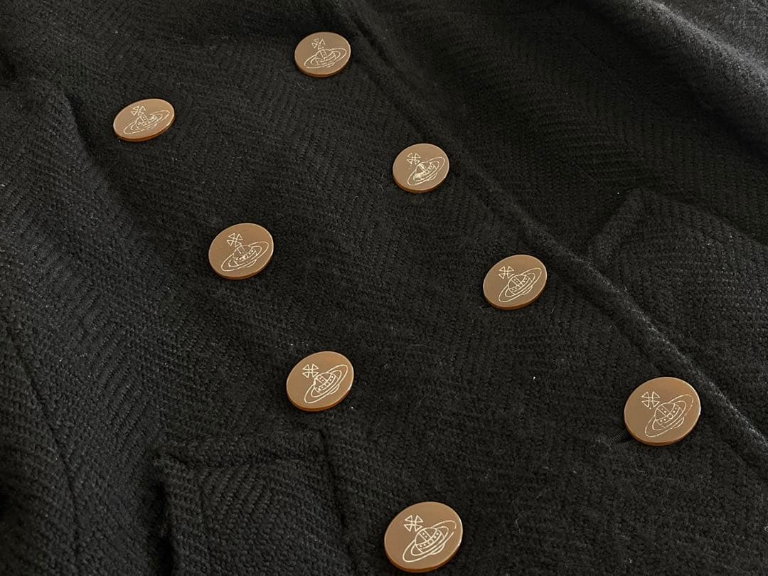 ヴィヴィアンウエストウッド レッドレーベル　黒　ウール　ロングコート