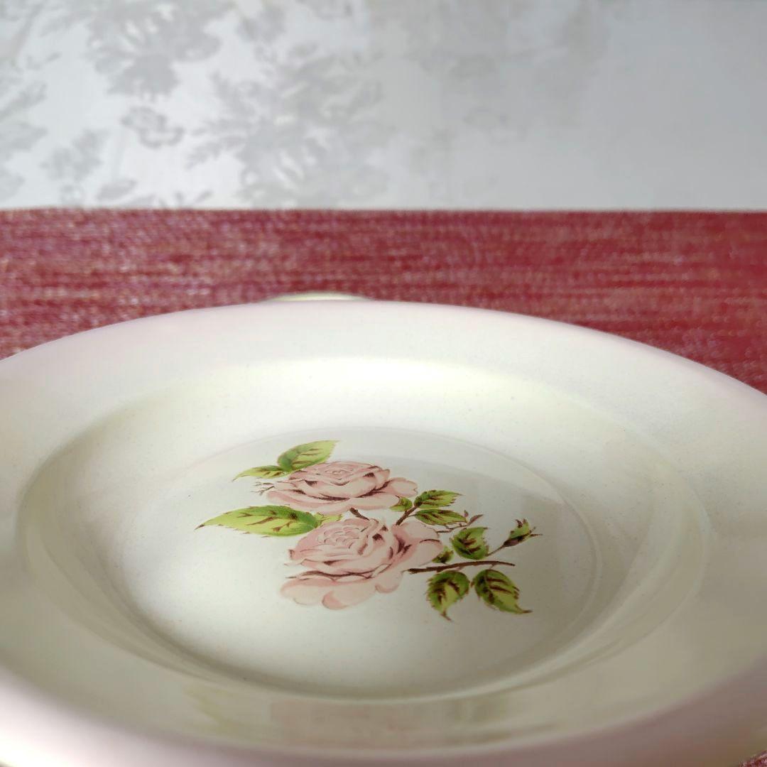 イマン　ホーロー　スープ皿　丸プレート ダイアナローズ　未使用　２枚セット