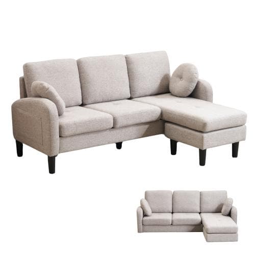 ソファ ソファーセット 3人掛け L型 Ｔ型　クッション付き 肘掛け付き コーナ