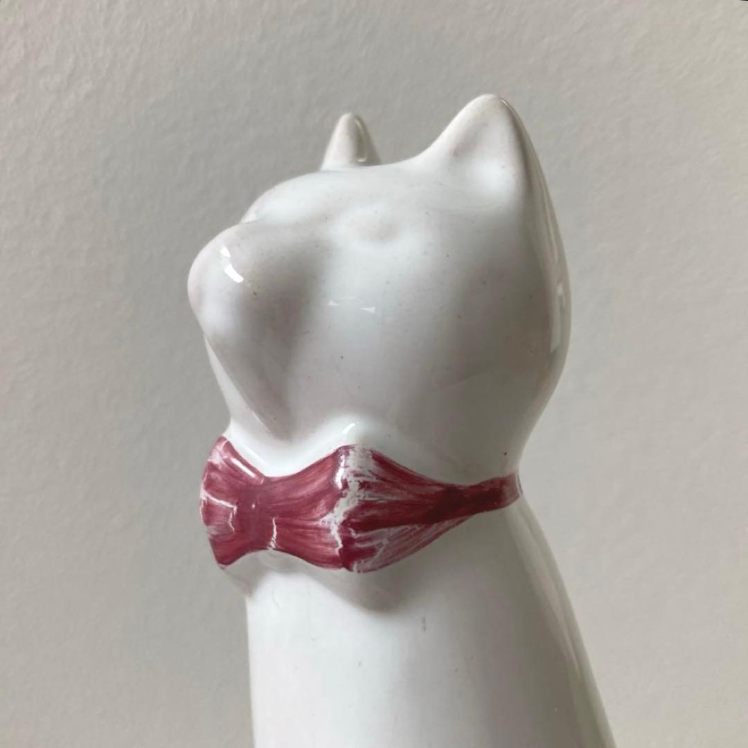 北欧ヴィンテージ　希少　ガブリエル　Gabriel　おすわり猫さんの陶製オブジェ