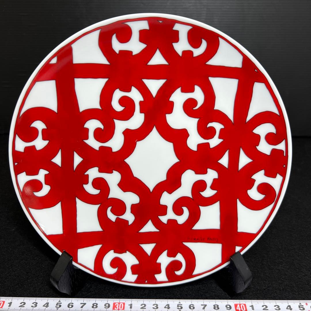 エルメス　ガダルギヴィール　中プレートB 直径21.2㎝　東里8-0116☆1F