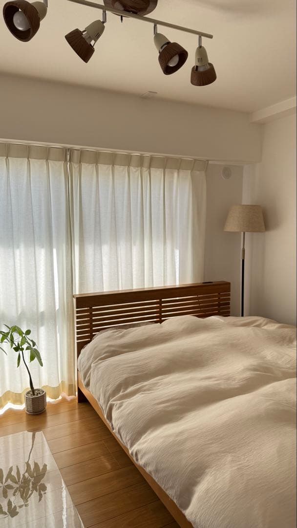 ReCENO ドレープ カーテン Carly へリンボーン柄 アイボリー