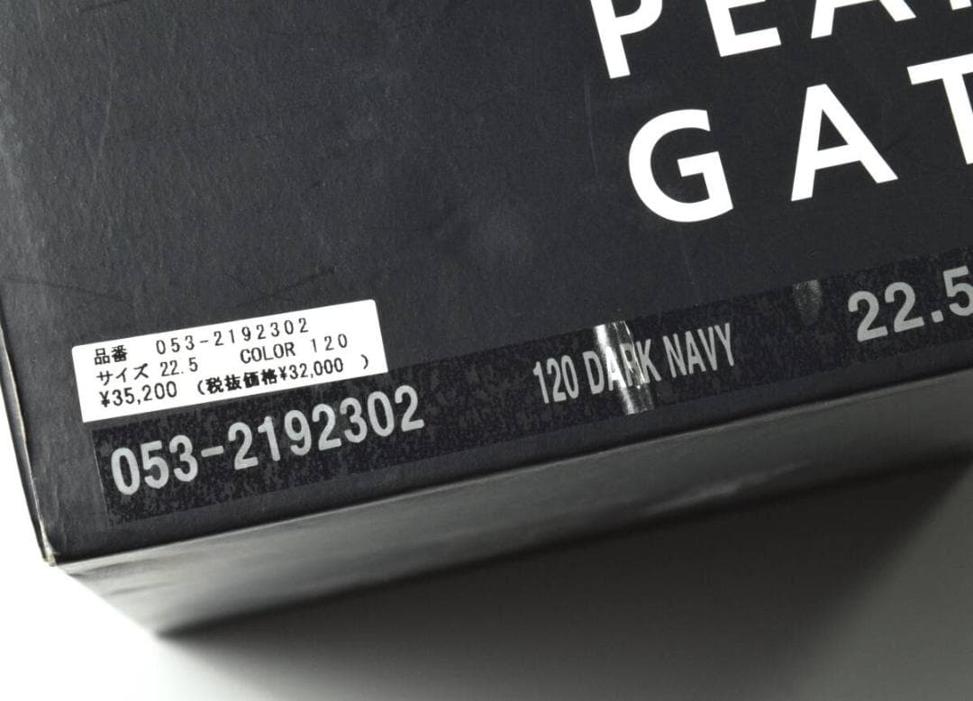 未使用3.5万 パーリーゲイツ ゴルフシューズ 22.5 ロゴ柄 レディース