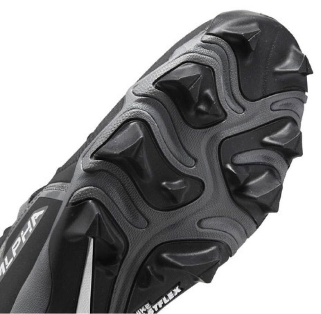 ナイキ 26 アルファメナス シャーク アメフト スパイク シューズ 靴 黒 .