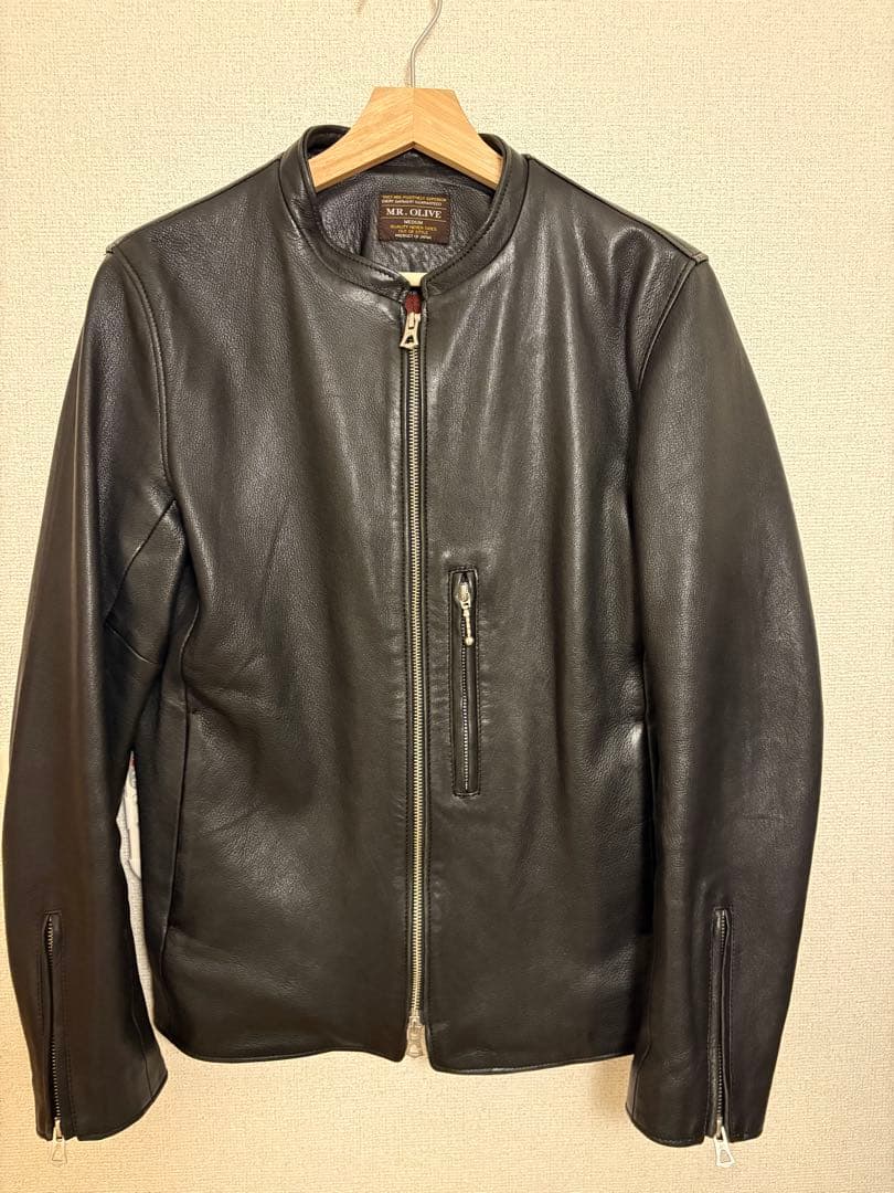 MR.OLIVE シングルライダース　本革　美品　M