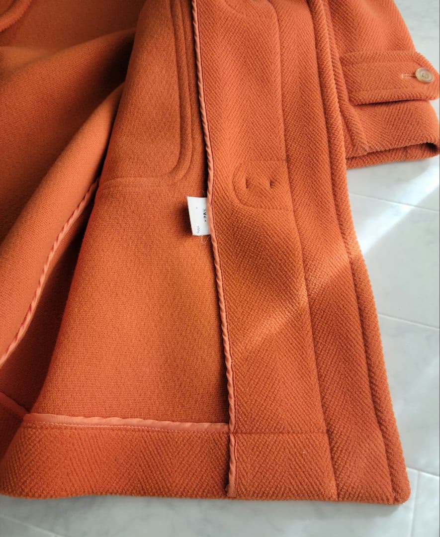 OLD ENGLAND オールドイングランドクラシカル上品ダッフルコートオレンジ