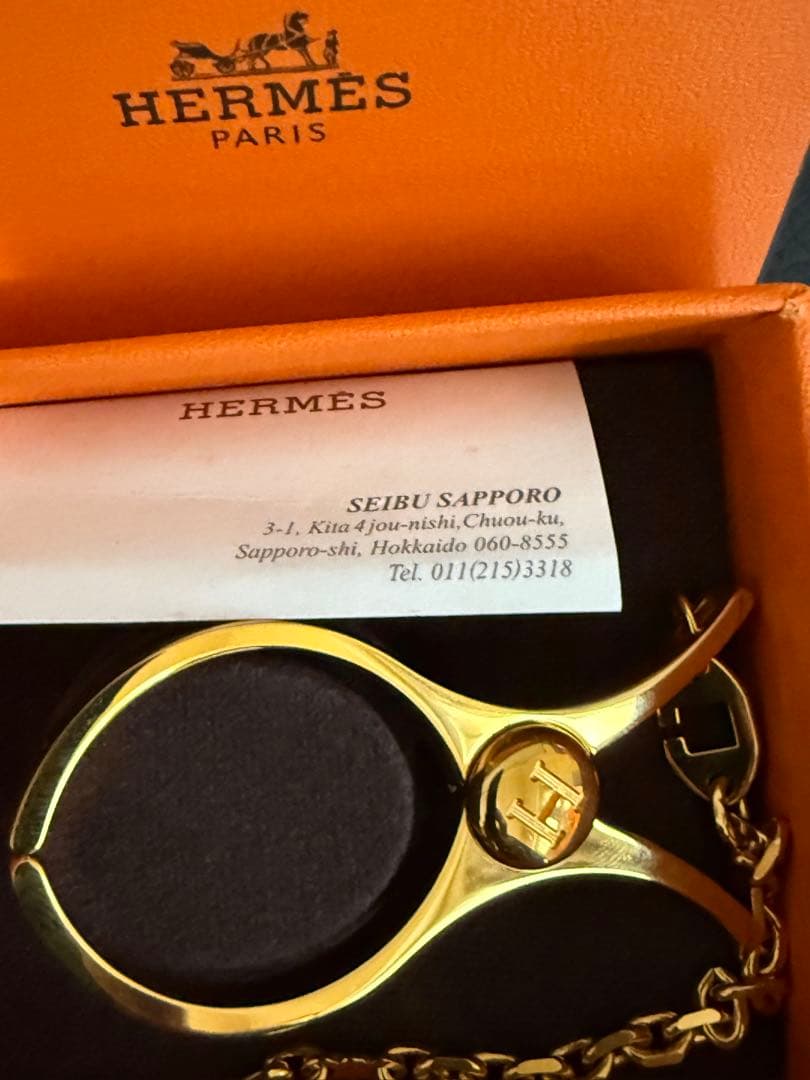 C*o様 本物保証！HERMES フィルグローブホルダー！GP 状態良！