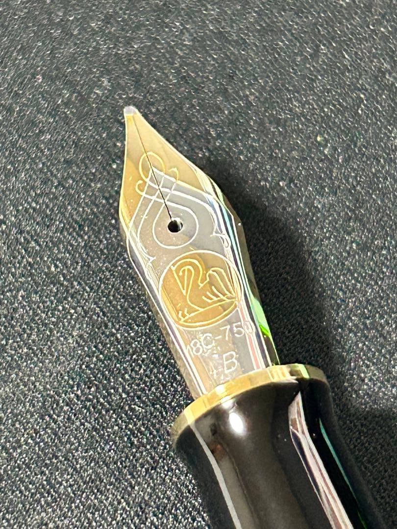 ペリカン M800 緑縞　グリーンストライプ