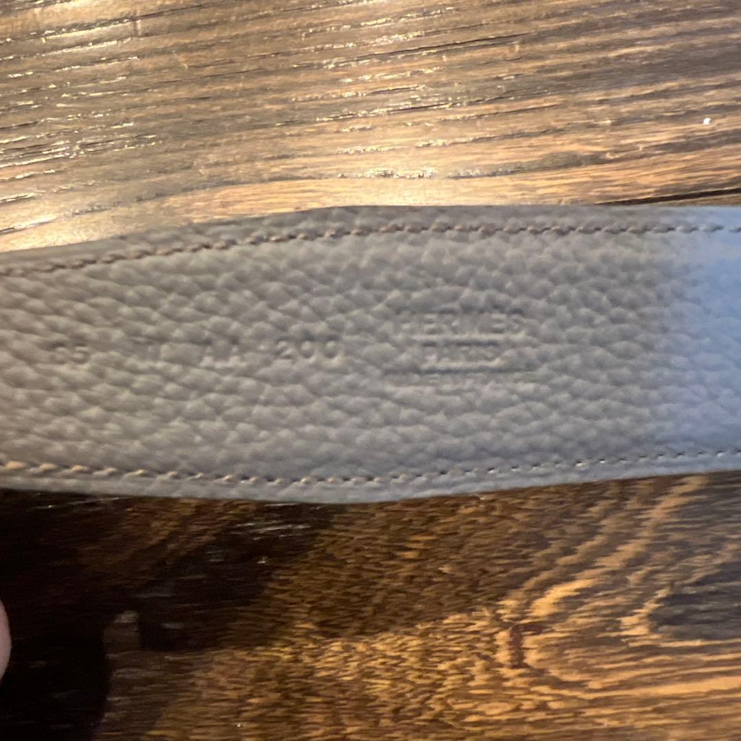 【ほぼ未使用 】HERMES エルメス Hオカレ レザーベルト 85 ブラック
