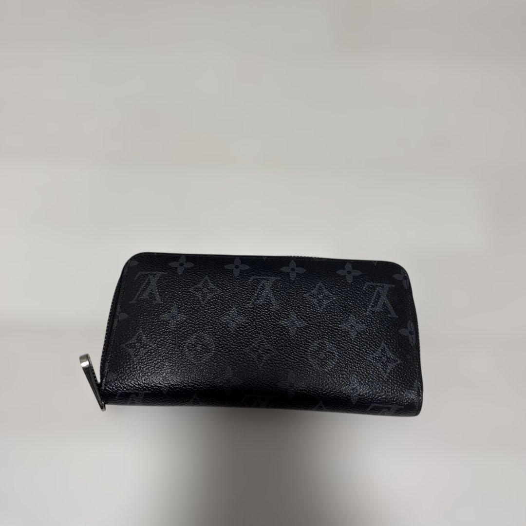 Louis Vuitton ブラックレザー長財布