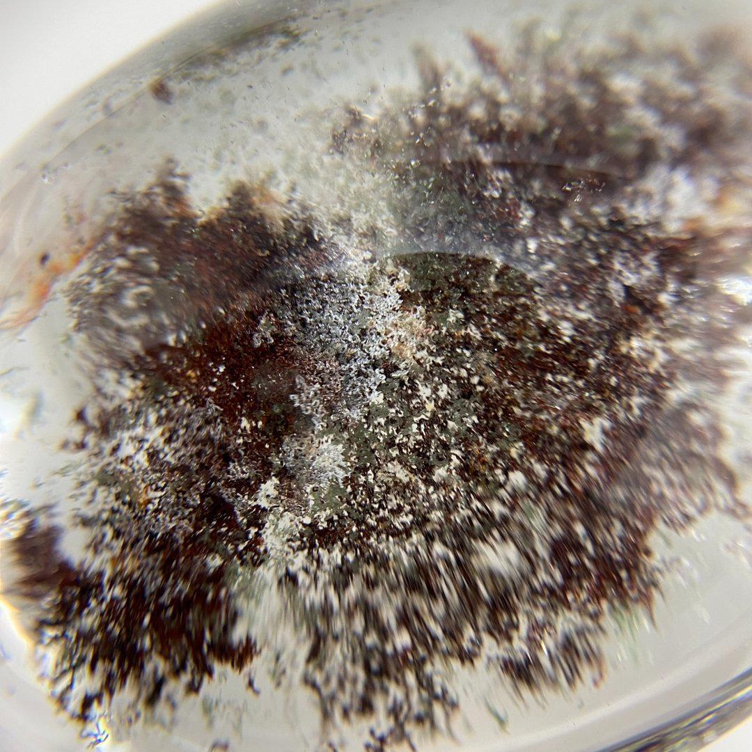 ガーデンクォーツ　穴あき　ルース　天然石　インクォーツ　a10122