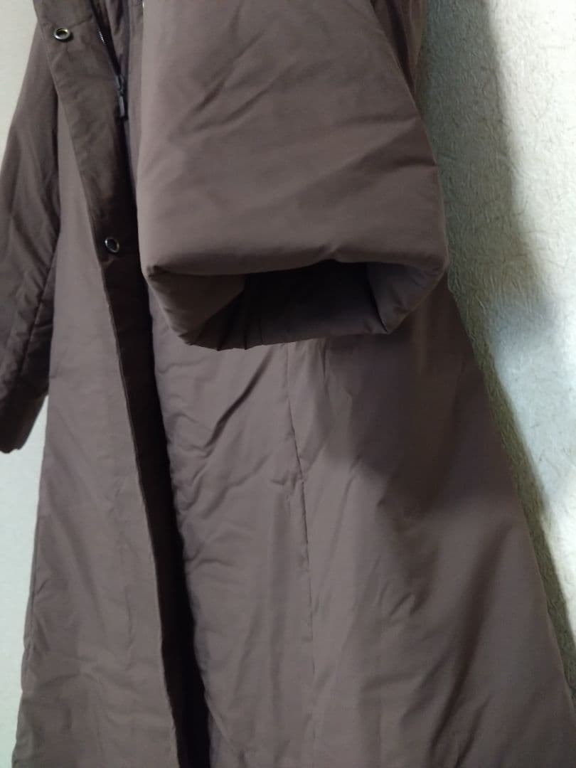 春まで着られる Chacott チャコット ブラウン ロング 中綿 ダウン