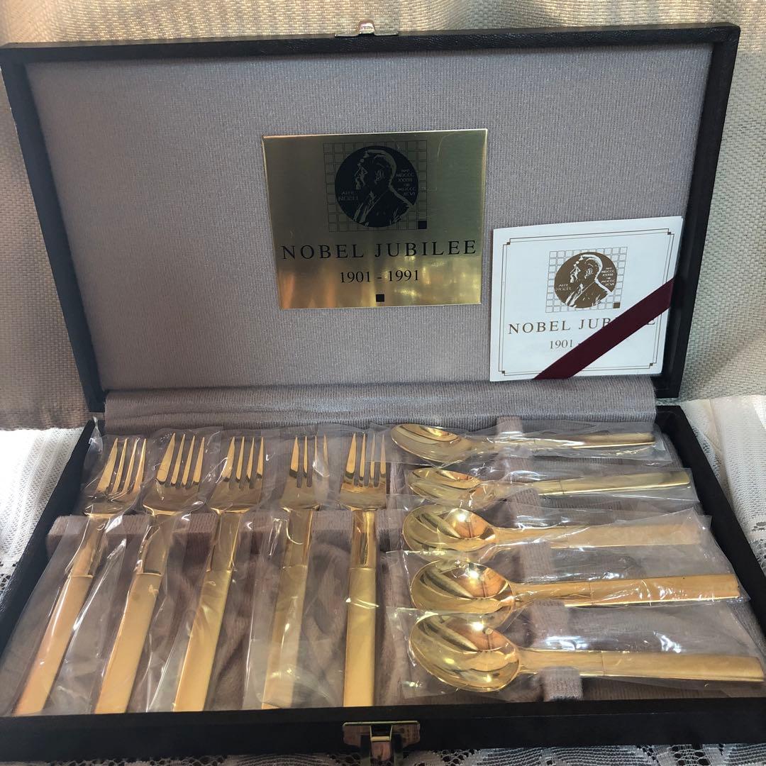 新品未使用❤️ノーベル賞90周年記念カトラリーYAMACO スプーンフォークセット
