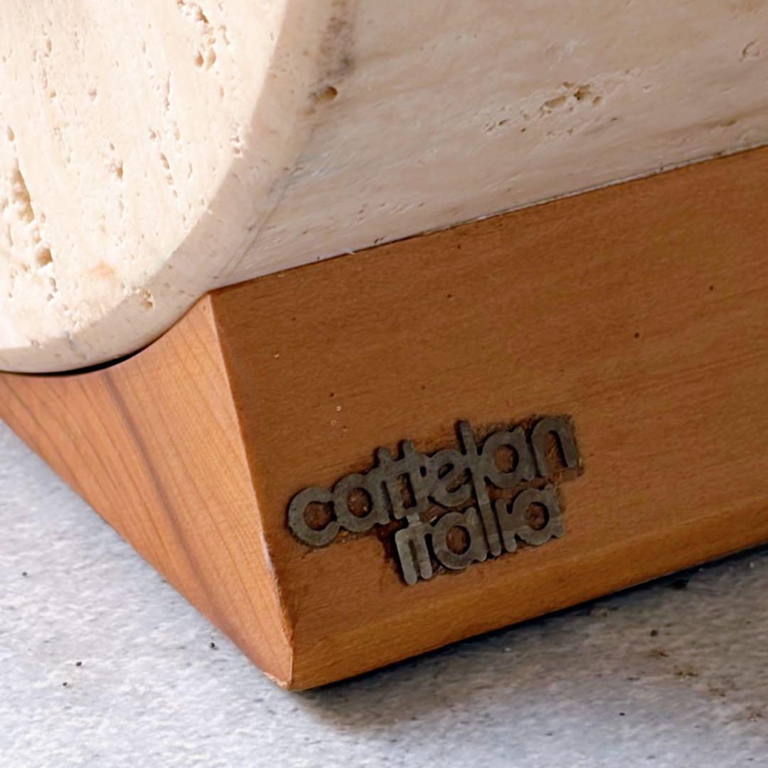 取付無料！カッテランイタリア 定価約120万円・大理石 ガラスコーヒーテーブル✨