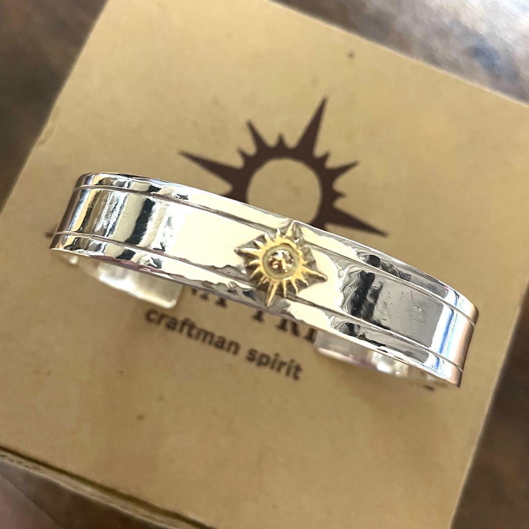 オマル　美品　アリゾナフリーダム バングル　12mm k18 大太陽神　金